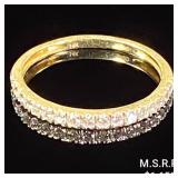 0.9 DWT 14 KT Gold w/ Diamond Ring Sz: 7 0.9 DWT 14 KT Gold w/ Diamond Ring Sz: 7