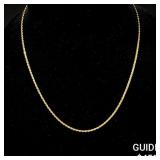 4 G 14 KT 16' Gold Necklace 4 G 14 KT 16' Gold Necklace