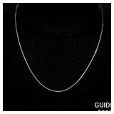 2 G 14 KT 18' Gold Necklace 2 G 14 KT 18' Gold Necklace
