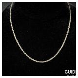 4 G 14 KT 16' White Gold Necklace 4 G 14 KT 16' White Gold Necklace