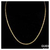 8 G 14 KT 18' Gold Necklace 8 G 14 KT 18' Gold Necklace