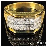 5 DWT 14 KT Gold Ring w/ Diamonds Sz: 10.5 5 DWT 14 KT Gold Ring w/ Diamonds Sz: 10.5