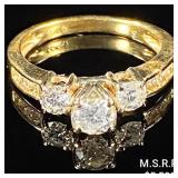 2.6 DWT 14 KT Gold Diamond Ring Sz: 6.5 2.6 DWT 14 KT Gold Diamond Ring Sz: 6.5