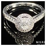 2.3 DWT 14 KT Wht Gold Diamond Ring Sz: 7 2.3 DWT 14 KT Wht Gold Diamond Ring Sz: 7