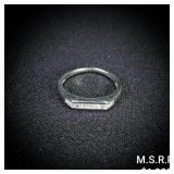 1.7 DWT 14 KT Wht Gold w/ Diamond Ring Sz: 1.7 DWT 14 KT Wht Gold w/ Diamond Ring Sz: