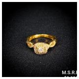 2.8 DWT 10 KT Gold w/ Diamond Ring Sz: 5.5 2.8 DWT 10 KT Gold w/ Diamond Ring Sz: 5.5