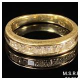 2 DWT 14 KT Gold Ring w/ Diamond Sz: 4.5 2 DWT 14 KT Gold Ring w/ Diamond Sz: 4.5