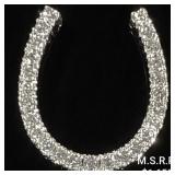 1 DWT 14 KT Wht Gold Pendant w/ Diamond Lining 1 DWT 14 KT Wht Gold Pendant w/ Diamond Lining
