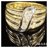 2.8 DWT 10 KT Gold w/ Diamond Ring Sz: 7 2.8 DWT 10 KT Gold w/ Diamond Ring Sz: 7