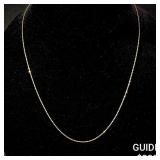 2 G 14 KT 17' Gold Necklace 2 G 14 KT 17' Gold Necklace