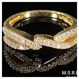 1.8 DWT 10 KT Gold w/ Diamond Ring Sz: 6.5 1.8 DWT 10 KT Gold w/ Diamond Ring Sz: 6.5