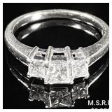 2.2 DWT 14 KT Gold w/ Diamonds Ring Sz: 6 2.2 DWT 14 KT Gold w/ Diamonds Ring Sz: 6