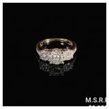 2.9 DWT 14 KT Gold Diamond Ring Sz: 6.5 2.9 DWT 14 KT Gold Diamond Ring Sz: 6.5