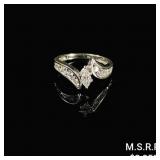2.3 DWT 14 KT Wht Gold Diamond Ring Sz: 5.5 2.3 DWT 14 KT Wht Gold Diamond Ring Sz: 5.5