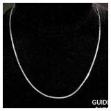 6 G 14 KT 16' White Gold Necklace 6 G 14 KT 16' White Gold Necklace