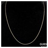 2 G 14 KT 18' Gold Necklace 2 G 14 KT 18' Gold Necklace