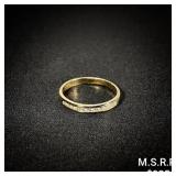 1.1 DWT 14 KT Gold w/ Diamond Ring Sz: 6.5 1.1 DWT 14 KT Gold w/ Diamond Ring Sz: 6.5