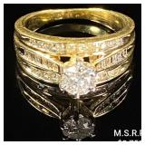 2.9 DWT 10 KT Gold w/ Diamond Ring Sz: 6.5 2.9 DWT 10 KT Gold w/ Diamond Ring Sz: 6.5