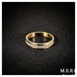 2.3 DWT 14 KT Gold w/ Diamond Ring Sz: 7.5 2.3 DWT 14 KT Gold w/ Diamond Ring Sz: 7.5