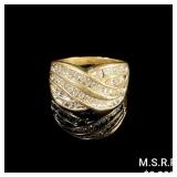2.9 DWT 10 KT Gold Ring w/ Diamond Sz: 7 2.9 DWT 10 KT Gold Ring w/ Diamond Sz: 7