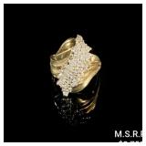 4.2 DWT 10 KT Gold Diamond Ring Sz: 8.5 4.2 DWT 10 KT Gold Diamond Ring Sz: 8.5