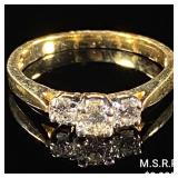 1.8 DWT 14 KT Gold Diamond Ring Sz: 7.5 1.8 DWT 14 KT Gold Diamond Ring Sz: 7.5