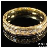 1.9 DWT 14 KT Gold Ring w/ Diamond Sz: 7 1.9 DWT 14 KT Gold Ring w/ Diamond Sz: 7