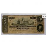 1864 LG $20 Confederate Note