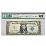 1935 $1 Silver Cert. PMG Ch UNC 63
