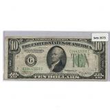 1934 B $10 Fed Reserve Note
