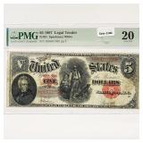 LG $5 Legal Tender Note PMG VF 20