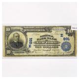1902 LG Bank of New York, NY $10 Legal Tender