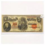 1907 LG $5 Legal Tender Note