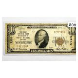 1929 $10 New York NY NB Note CGA VF 30
