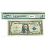 1935 $1 Silver Cert. PMG Ch UNC 64