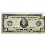 1914 $20 Twenty Dollar Fed. Reserve Note