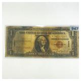 1935 WWII Hawaii Issue $1 Silver Certificate