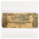 1864 Confederate $10 Note