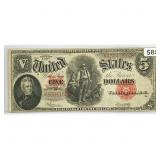 1907 LG $5 Legal Tender Note