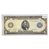 1914 LG $5 Fed Reserve Note