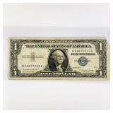 1957 A $1 Silver Certificate LIGHLTY CIRCULATED