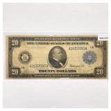 1914 LG $20 Twenty Dollar Fed. Reserve Note