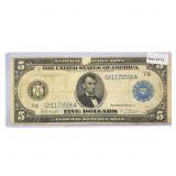 1914 LG $5 Fed Reserve Note