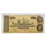 1864 LG $20 Confederate Note