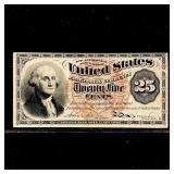 1863 Series 25c Fractional Currency UNC