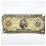 1914 LG $5 Fed. Reserve Note