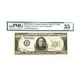 1934-A St Louis $500 Five Hundred Fed PMG CH VF