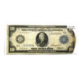 1914 $10 Ten Dollar Fed. Reserve Note