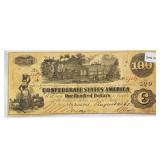 1862 LG $100 Confederate Note