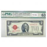1928 A $2 Legal Tender Note PMG Ch UNC 63